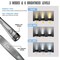 LED Neck Reading Light, Book Light for Reading in Bed, 3 Colors, 6 Brightness Levels, Bendable Arms, Rechargeable, Long Lasting, Perfect for Reading, Knitting, Camping, Repairing